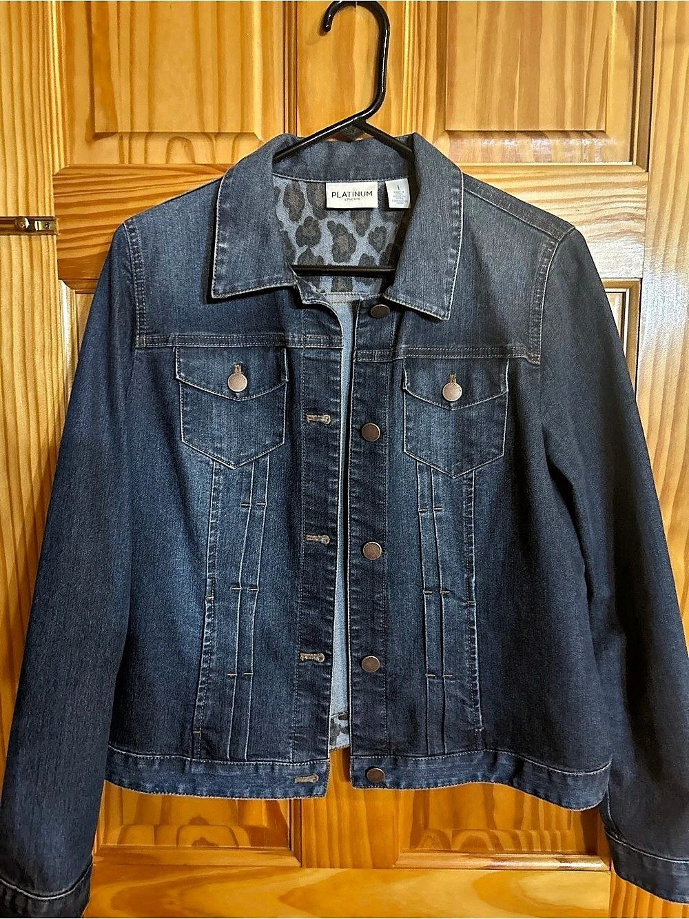 Chico’s Platinum Denim Jacket in Blue - Like New